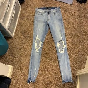 High waisted jeans